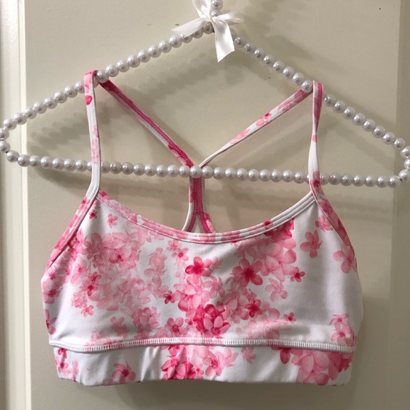 lululemon athletica Tops - Lululemon Flow Y Bra - Cherry Blossom